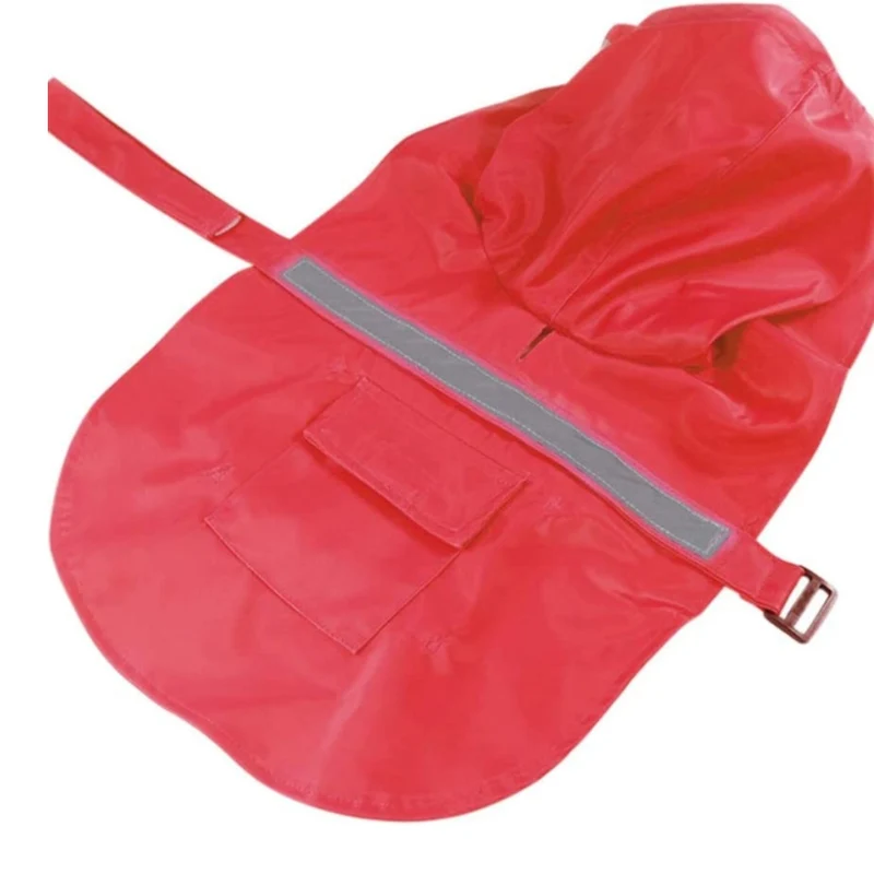 La Gotera Capa de Lluvia para Mascota, Color Rojo