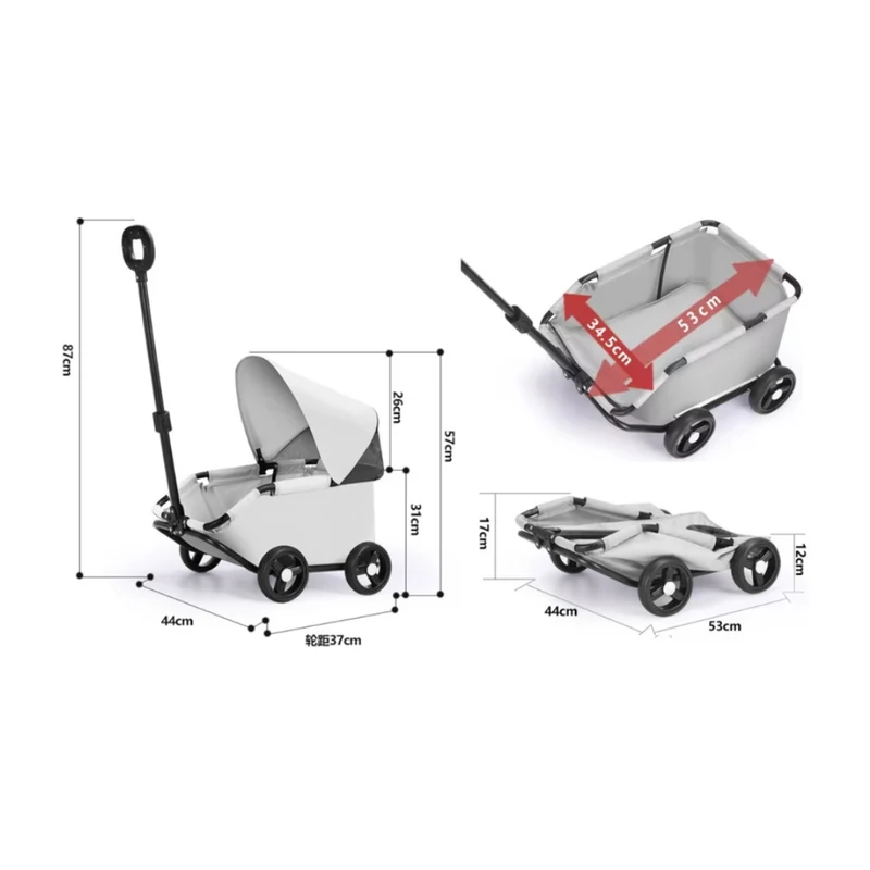 La Gotera Carrito Plegable Multiusos Tipo Vagón