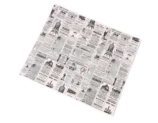 Papel Antigrasa News Blanco 28x34cm (500 unid/pack)