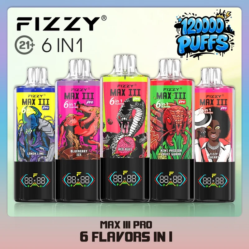 FIZZY MAX III 6en1 120000 Puffs | 6 sabores