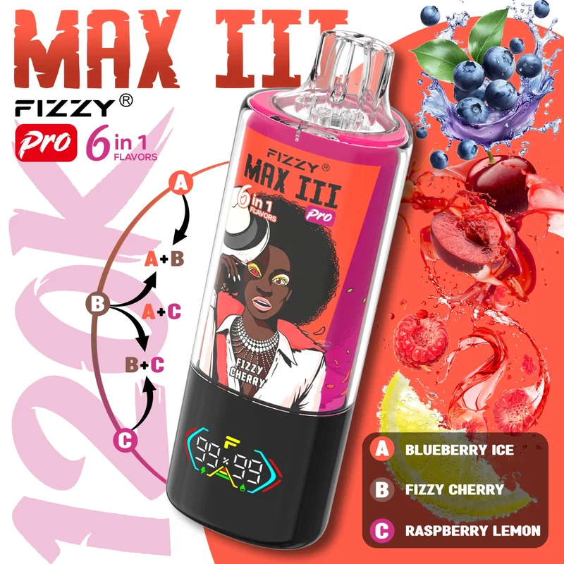 FIZZY MAX III 6en1 120000 Puffs | 6 sabores