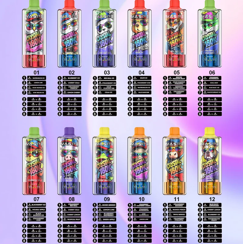 WASPE CRYSTAL 180K Puffs 8en1