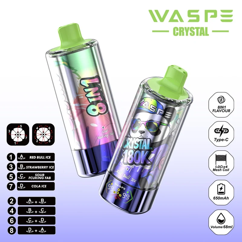 WASPE CRYSTAL 180K Puffs 8en1