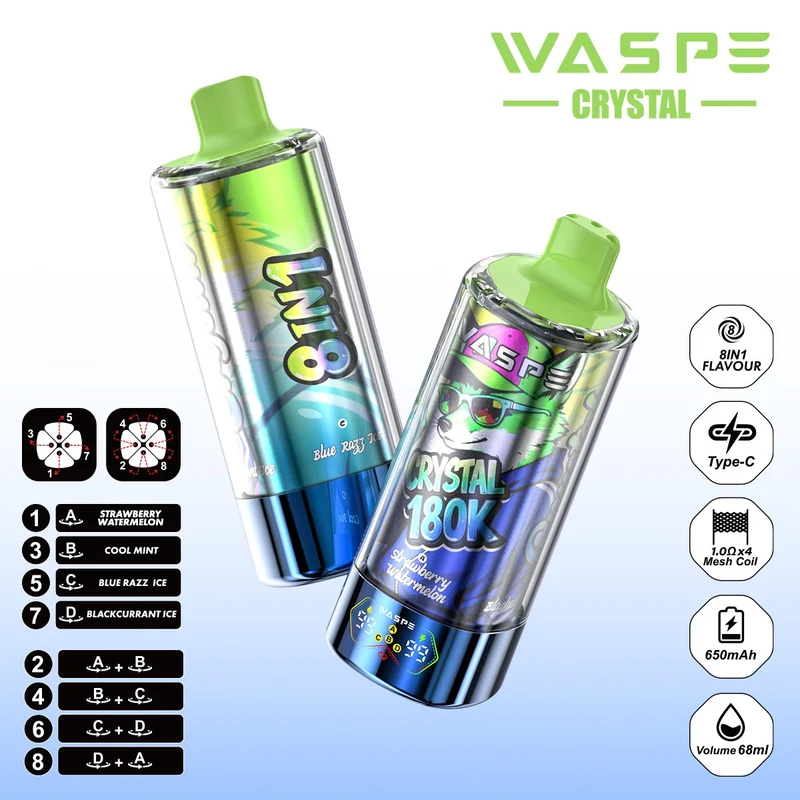 WASPE CRYSTAL 180K Puffs 8en1