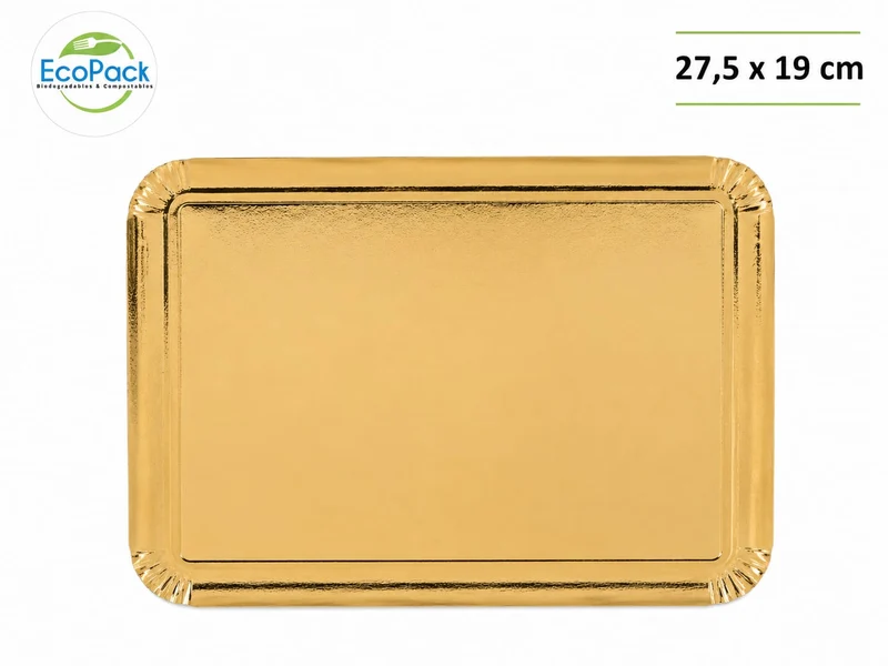 Bandeja Dorada Elite Plus 27,5x19cm