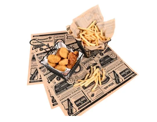 Papel Antigrasa Fast Food 20x25cm (500 unid/pack)