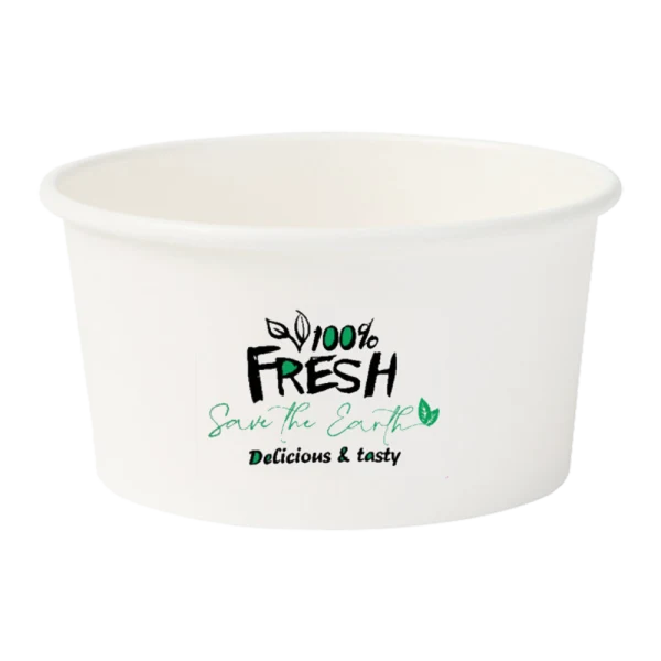 Tarrina Helado Blanca 240ml (8oz) (1000 unid/caja) (exclusivo online)
