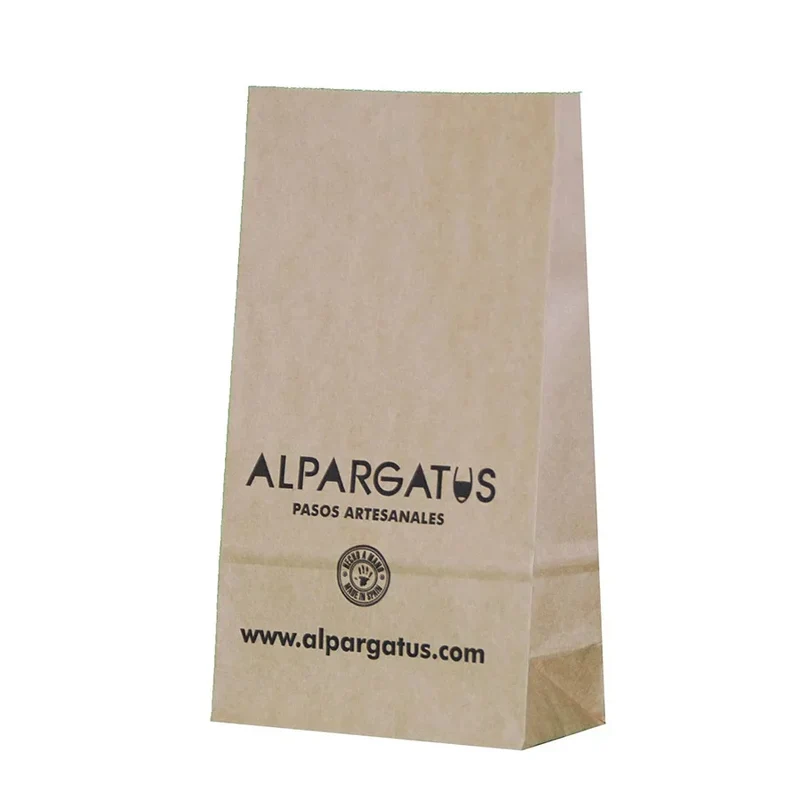 Bolsa Americana Kraft M (26+14x40cm) - (personalizada a 1 tinta - 2 caras)- 1500 unidades