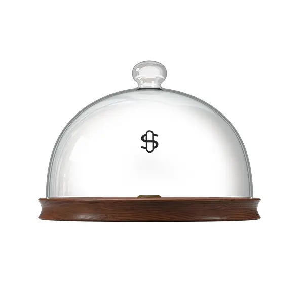 Stündenglass - Tablett Infuser Glocke