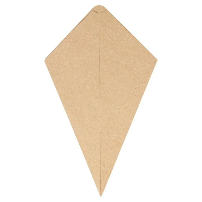 Cono Kraft con espacio para Salsa 16,5x19,5cm