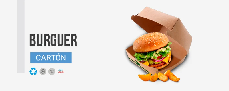 Caja Kraft Hamburguesa Pequeña 11x11x7cm (200 unid/caja) (exclusivo online)