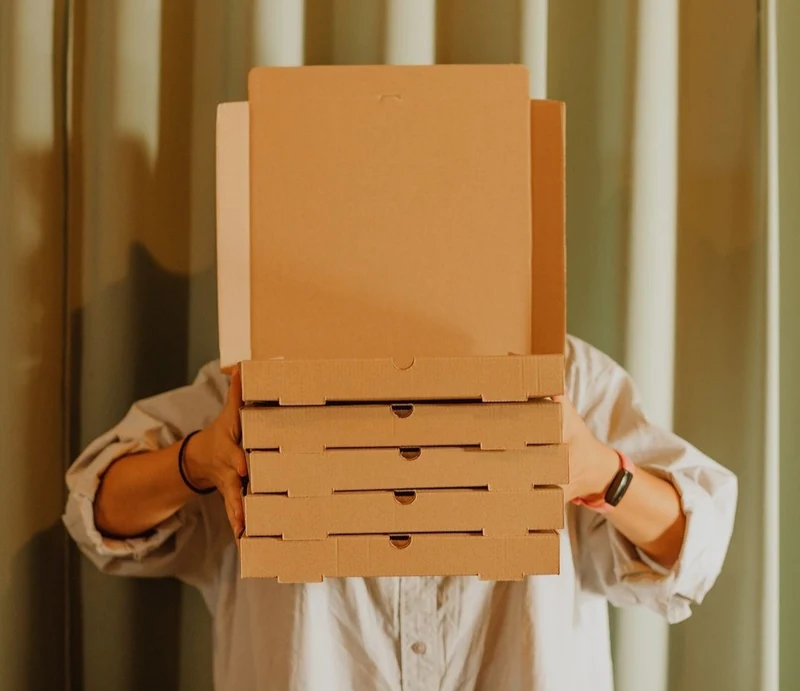 Caja Pizza Kraft 26x26x3,5cm (100 unidades)