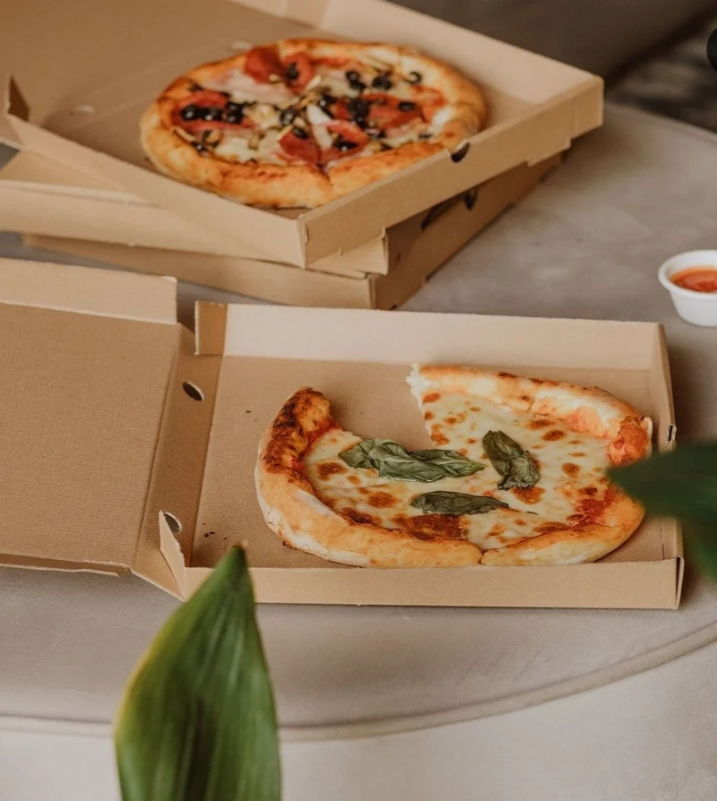 Caja Pizza Kraft 26x26x3,5cm (100 unidades)