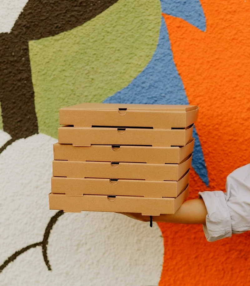 Caja Pizza Kraft 30x30x3,5cm (100 unidades)