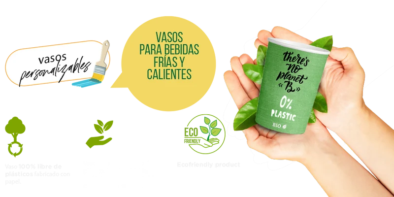 Vasos Plastic Free 240ml (8oz) (1000 unid/caja)