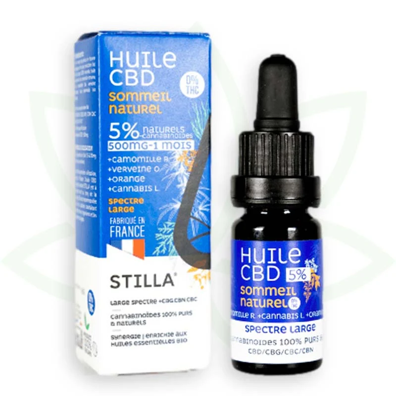 Natural Sleep 10ml - Aceite de CBD 5% a 25% - Estilla de amplio espectro
