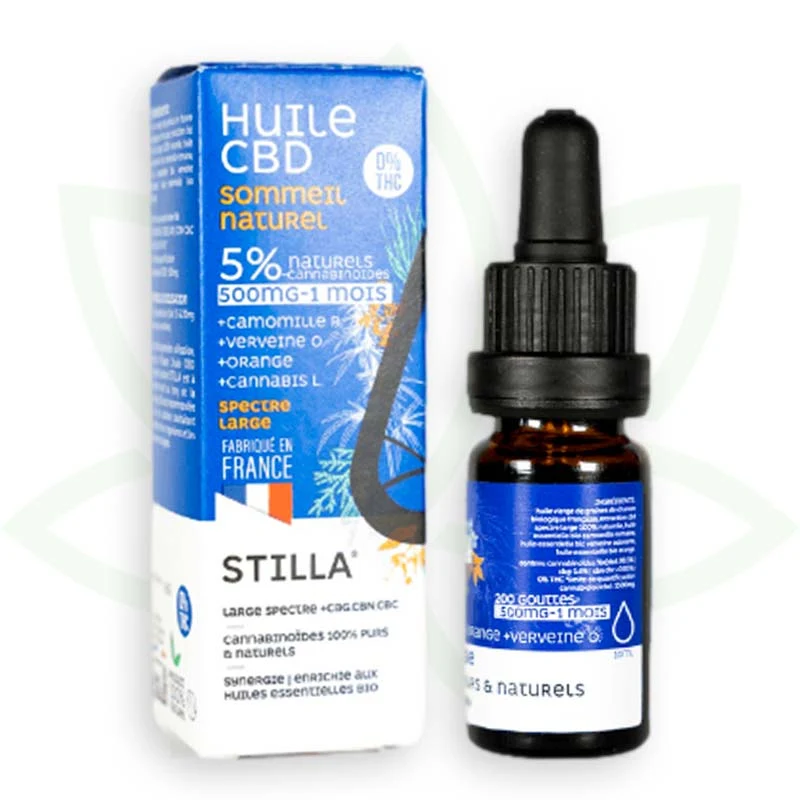 Natural Sleep 10ml - Aceite de CBD 5% a 25% - Estilla de amplio espectro