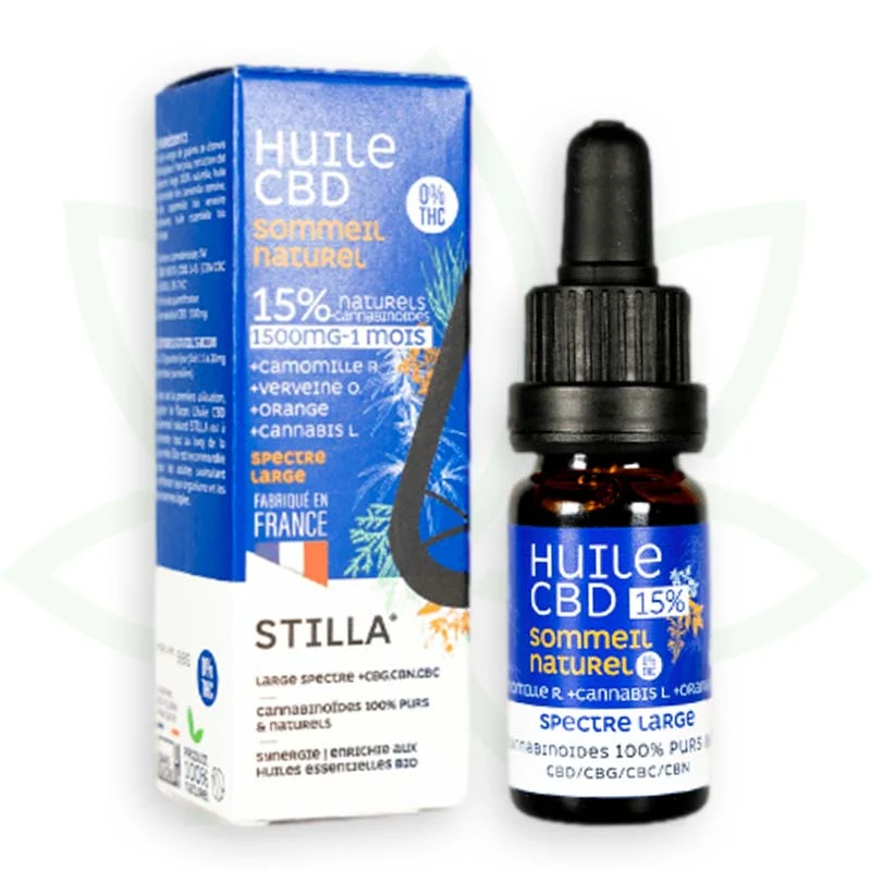 Natural Sleep 10ml - Aceite de CBD 5% a 25% - Estilla de amplio espectro