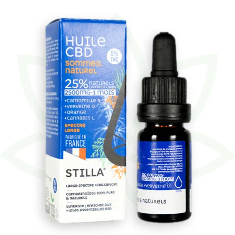 Natural Sleep 10ml - Aceite de CBD 5% a 25% - Estilla de amplio espectro