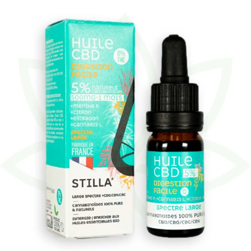 Digestion Facile 10ml - Aceite de CBD 5% a 25% - Estilla de Amplio Espectro