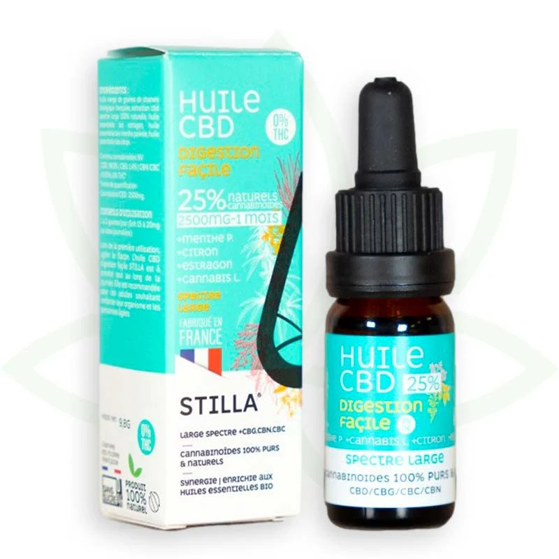 Digestion Facile 10ml - Aceite de CBD 5% a 25% - Estilla de Amplio Espectro