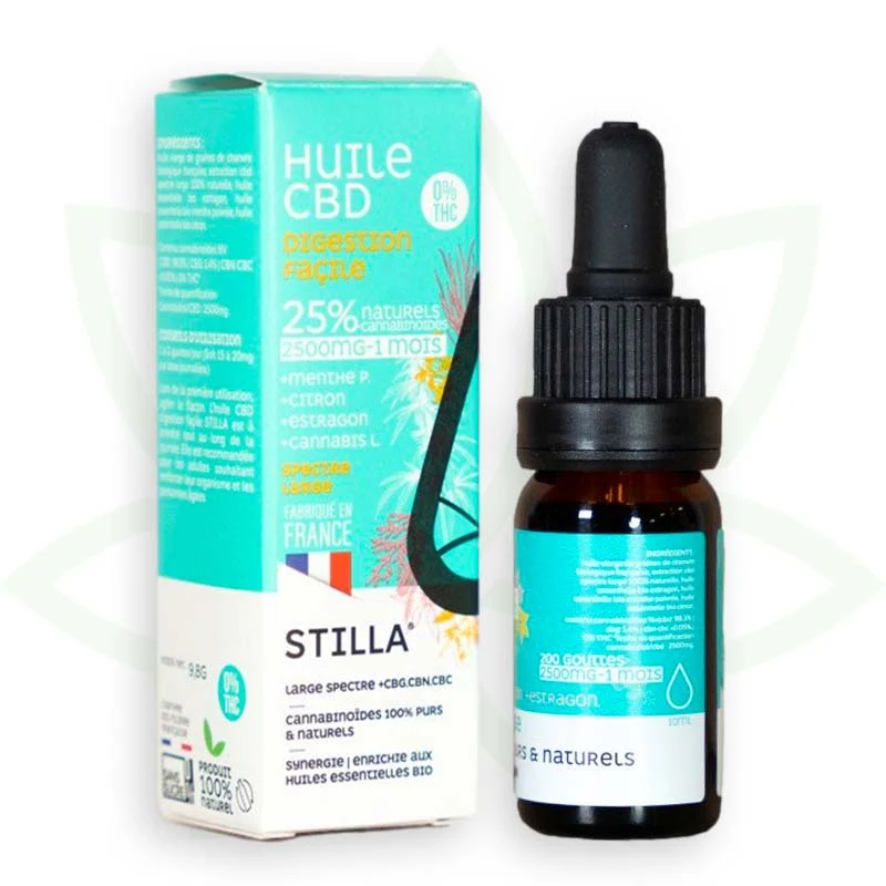Digestion Facile 10ml - Aceite de CBD 5% a 25% - Estilla de Amplio Espectro