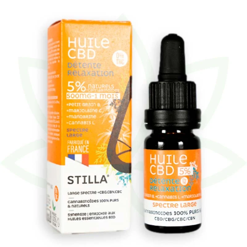 Relaxation 10ml - Aceite de CBD 5% a 25% - Estilla de amplio espectro