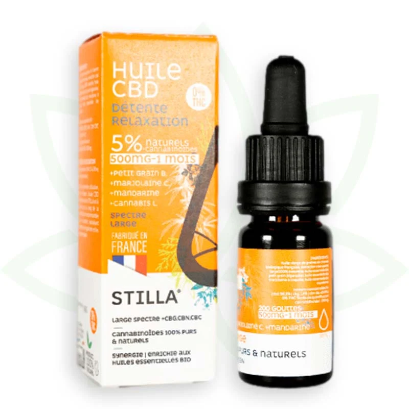 Relaxation 10ml - Aceite de CBD 5% a 25% - Estilla de amplio espectro