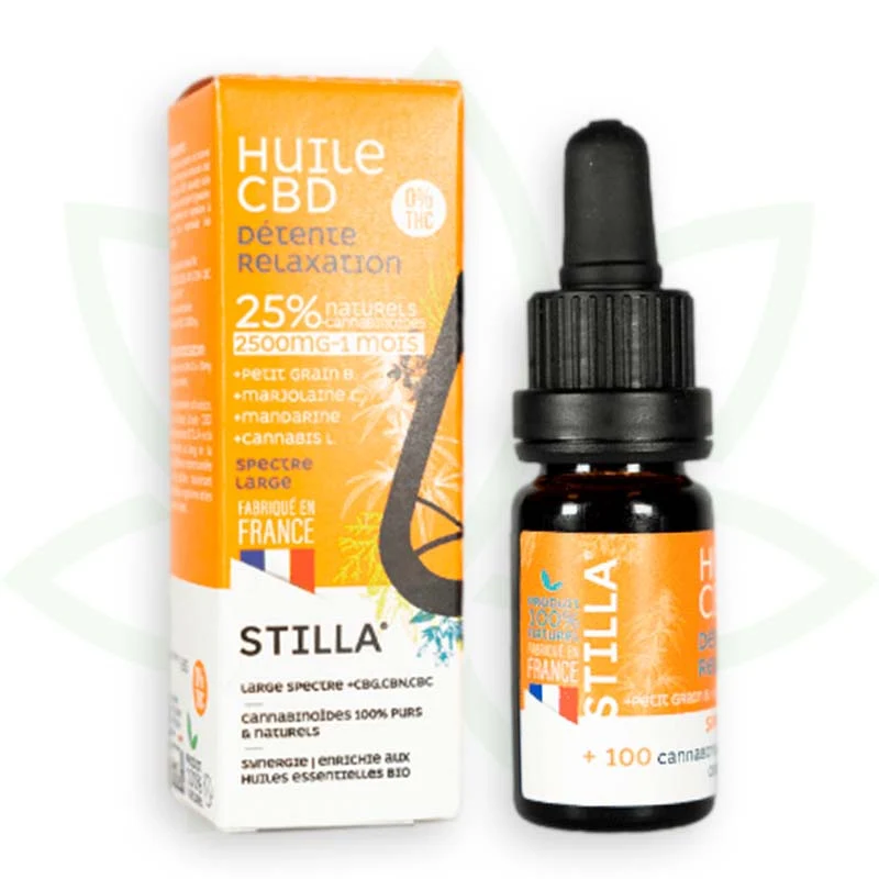 Relaxation 10ml - Aceite de CBD 5% a 25% - Estilla de amplio espectro