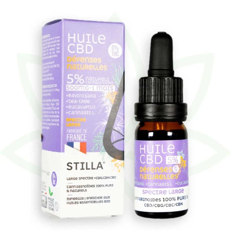 Natural Defences 10ml - Aceite de CBD 5% a 25% - Estilla de amplio espectro