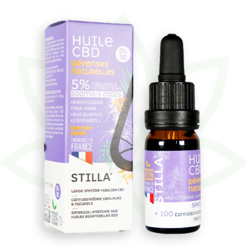Natural Defences 10ml - Aceite de CBD 5% a 25% - Estilla de amplio espectro