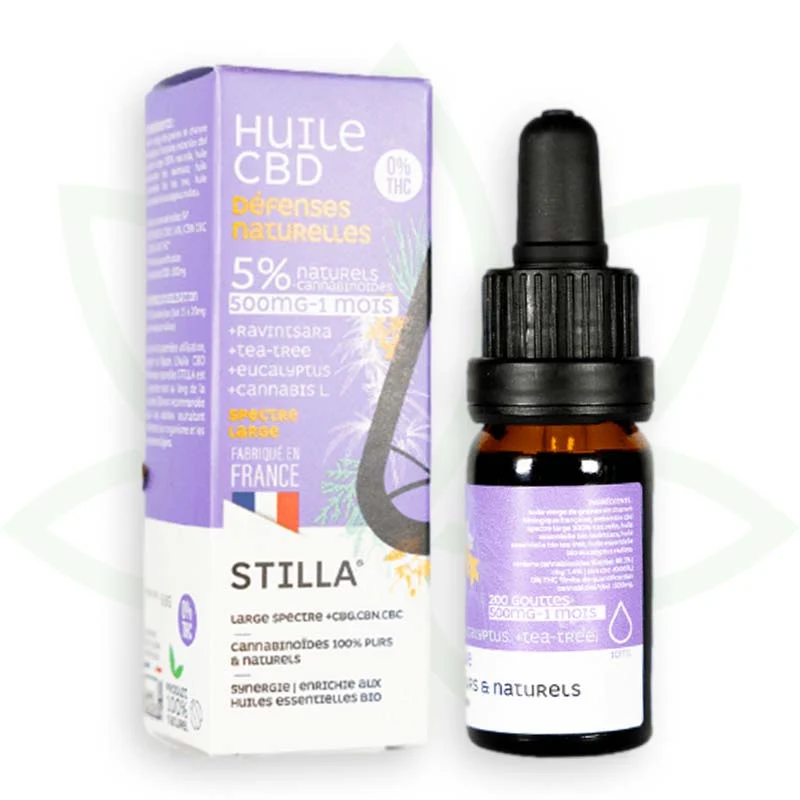 Natural Defences 10ml - Aceite de CBD 5% a 25% - Estilla de amplio espectro