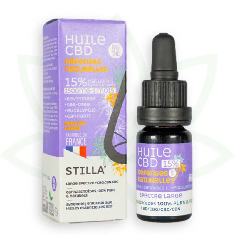 Natural Defences 10ml - Aceite de CBD 5% a 25% - Estilla de amplio espectro