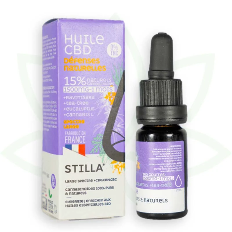 Natural Defences 10ml - Aceite de CBD 5% a 25% - Estilla de amplio espectro