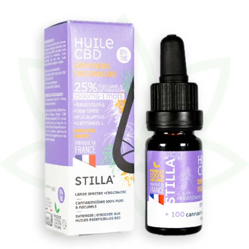 Natural Defences 10ml - Aceite de CBD 5% a 25% - Estilla de amplio espectro