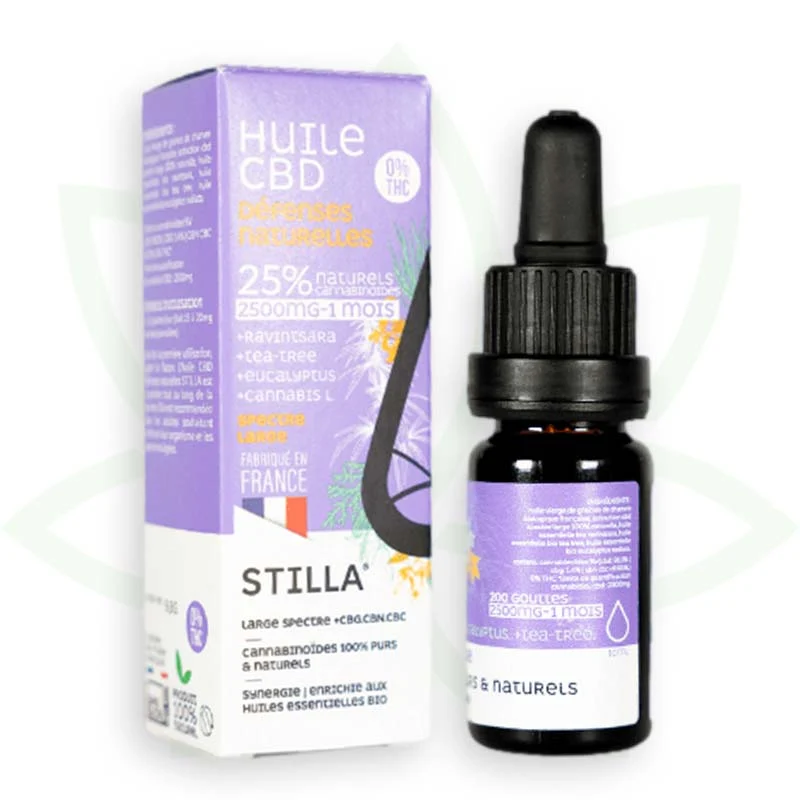 Natural Defences 10ml - Aceite de CBD 5% a 25% - Estilla de amplio espectro