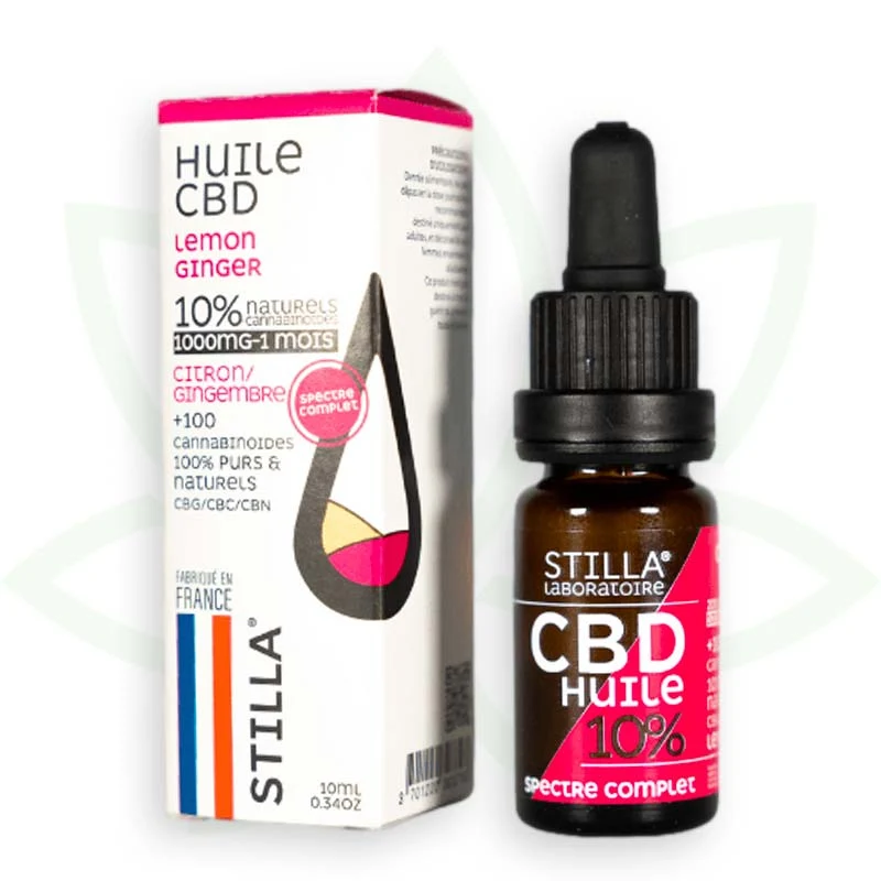Jengibre Limón 10ml - Aceite de CBD 10% a 40% - Full Spectrum Stilla