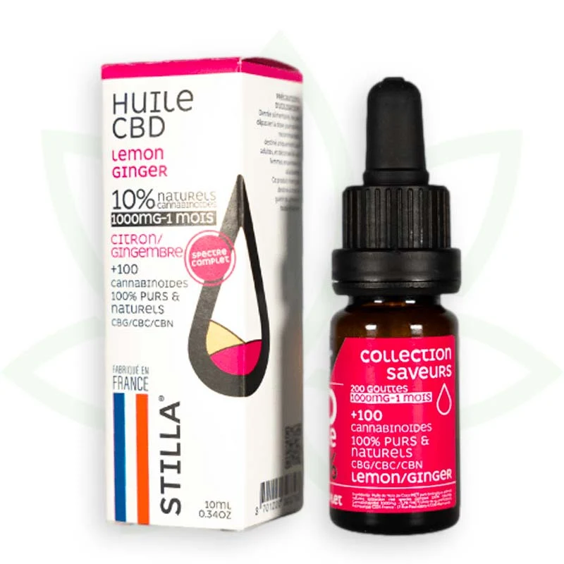 Jengibre Limón 10ml - Aceite de CBD 10% a 40% - Full Spectrum Stilla