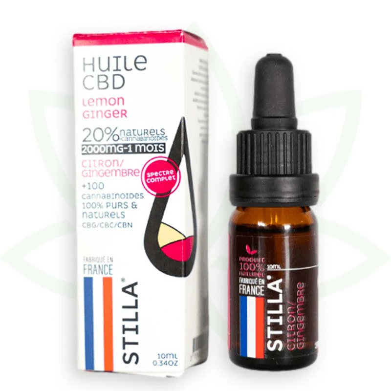 Jengibre Limón 10ml - Aceite de CBD 10% a 40% - Full Spectrum Stilla
