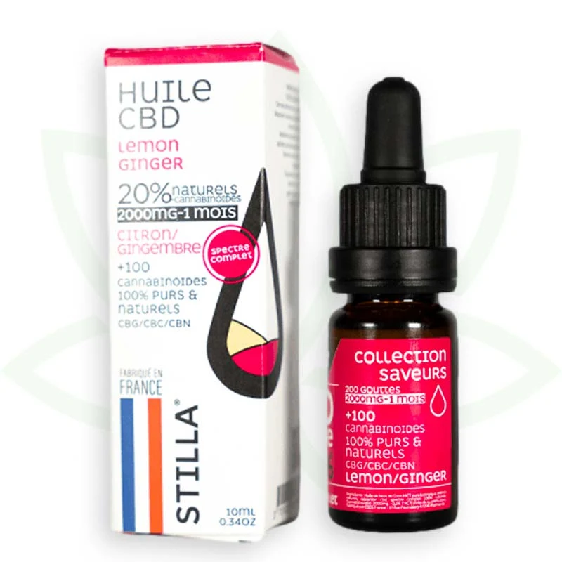 Jengibre Limón 10ml - Aceite de CBD 10% a 40% - Full Spectrum Stilla