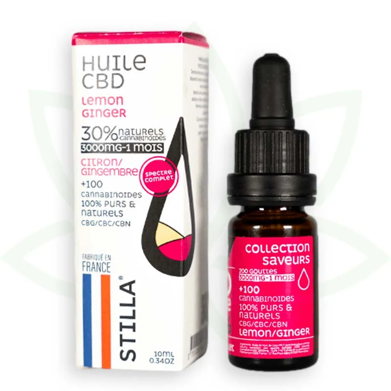 Jengibre Limón 10ml - Aceite de CBD 10% a 40% - Full Spectrum Stilla