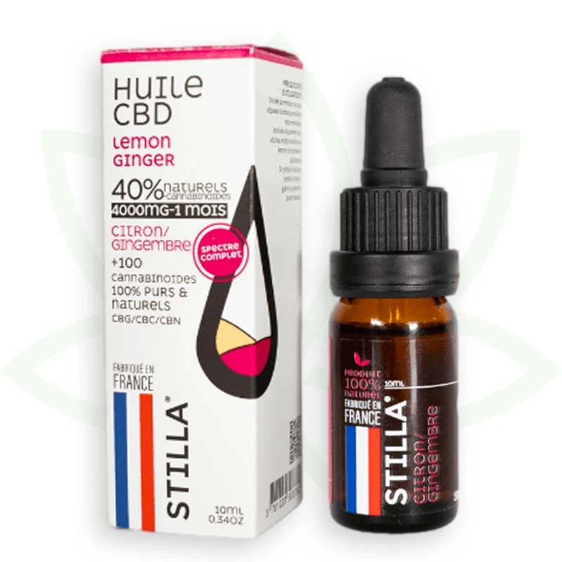 Jengibre Limón 10ml - Aceite de CBD 10% a 40% - Full Spectrum Stilla