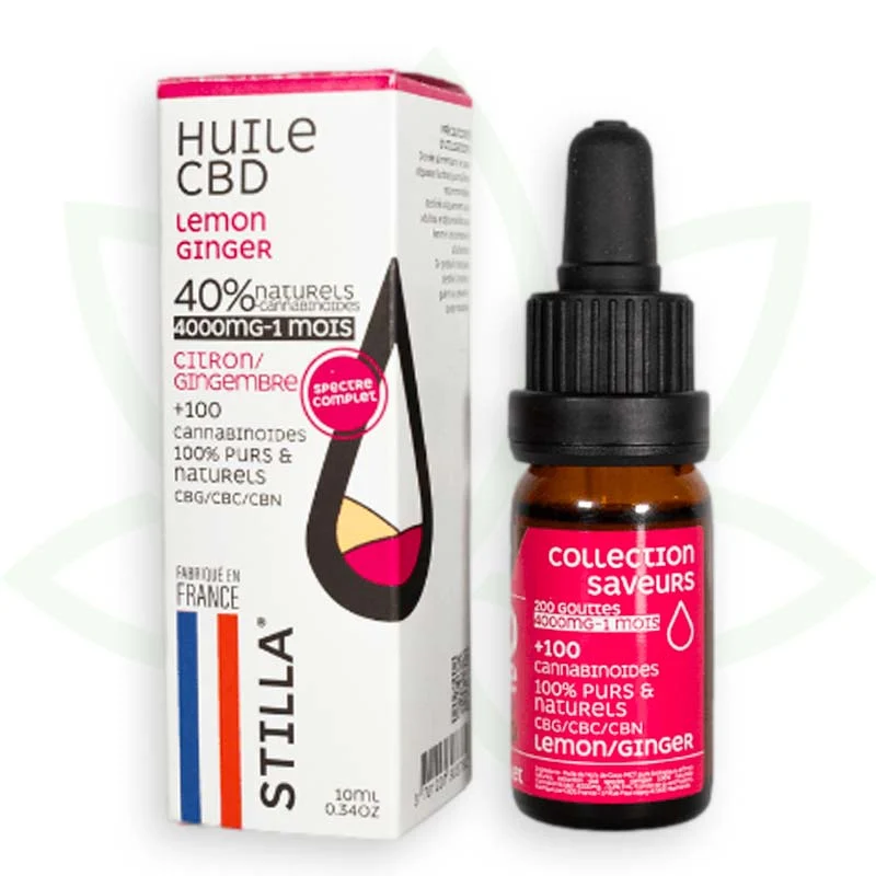 Jengibre Limón 10ml - Aceite de CBD 10% a 40% - Full Spectrum Stilla