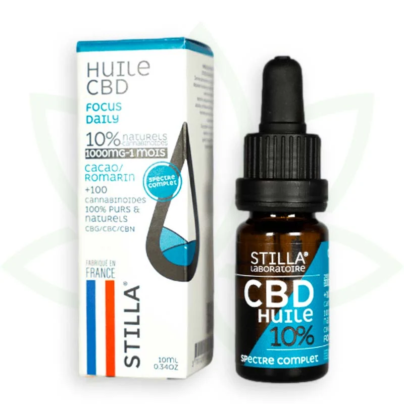 Focus Daily 10ml - Aceite de CBD 10% a 40% - Full Spectrum Stilla