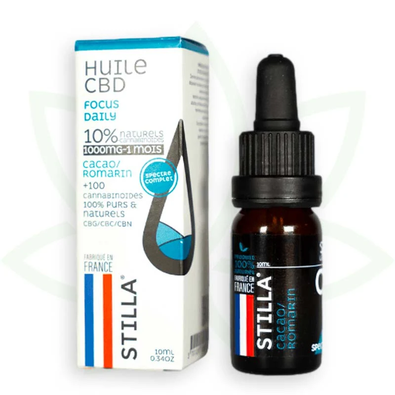 Focus Daily 10ml - Aceite de CBD 10% a 40% - Full Spectrum Stilla
