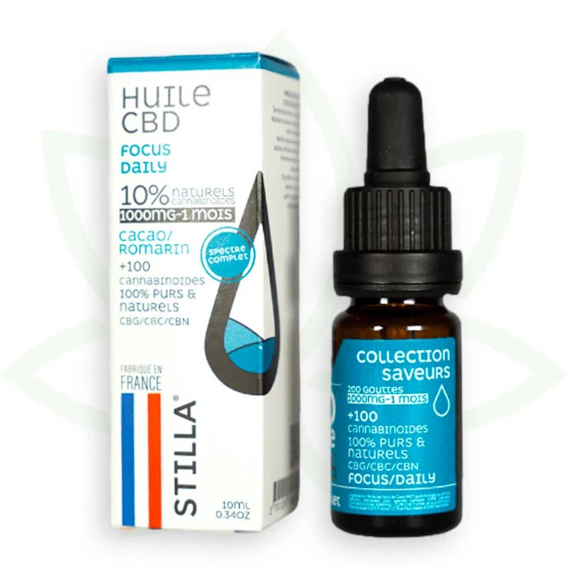 Focus Daily 10ml - Aceite de CBD 10% a 40% - Full Spectrum Stilla