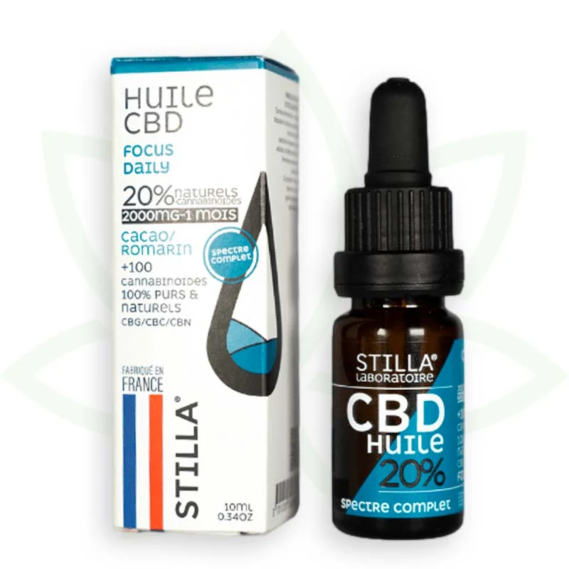 Focus Daily 10ml - Aceite de CBD 10% a 40% - Full Spectrum Stilla