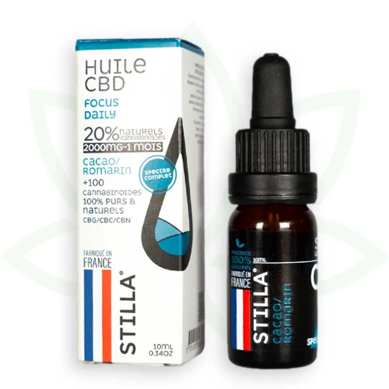 Focus Daily 10ml - Aceite de CBD 10% a 40% - Full Spectrum Stilla