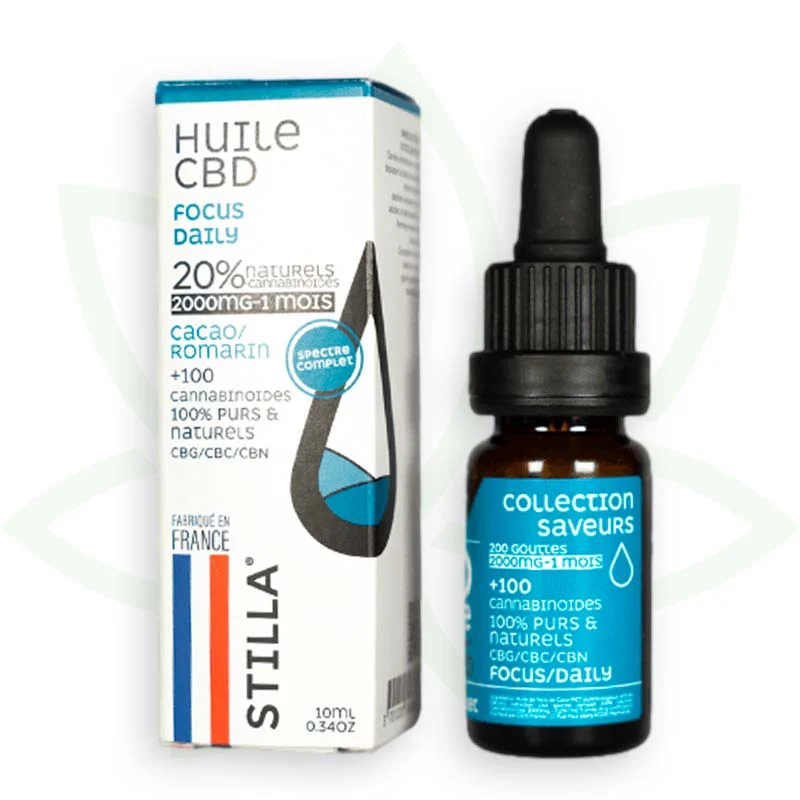 Focus Daily 10ml - Aceite de CBD 10% a 40% - Full Spectrum Stilla