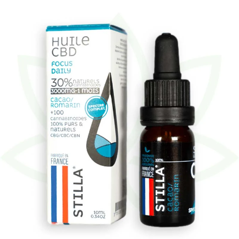 Focus Daily 10ml - Aceite de CBD 10% a 40% - Full Spectrum Stilla